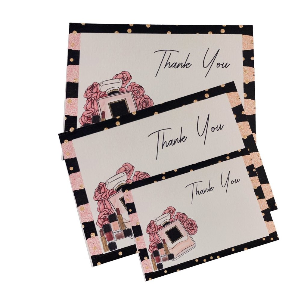 Thank You Card -  Customized Card - Diy - Handmade, Blank cards